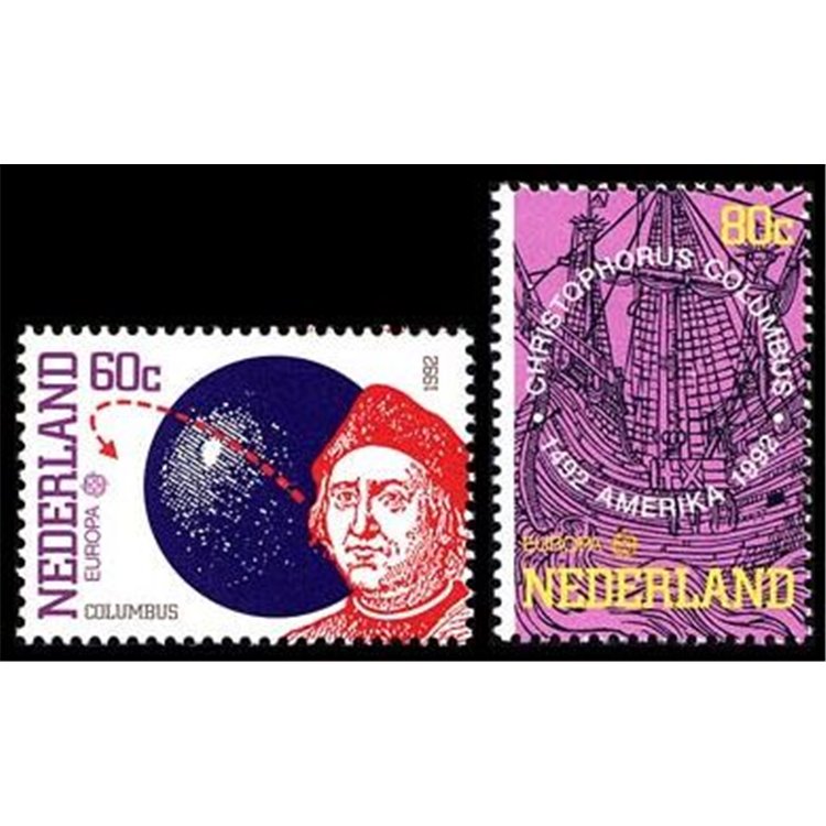NETHERLANDS 1992 Europe 2v MNH**
