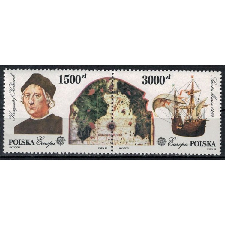 POLAND 1992 Europe 2v MNH**