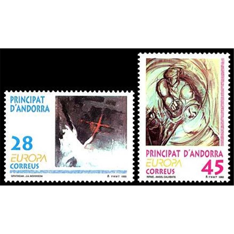 ANDORRA SPANISH 1993 Europe 2v MNH**