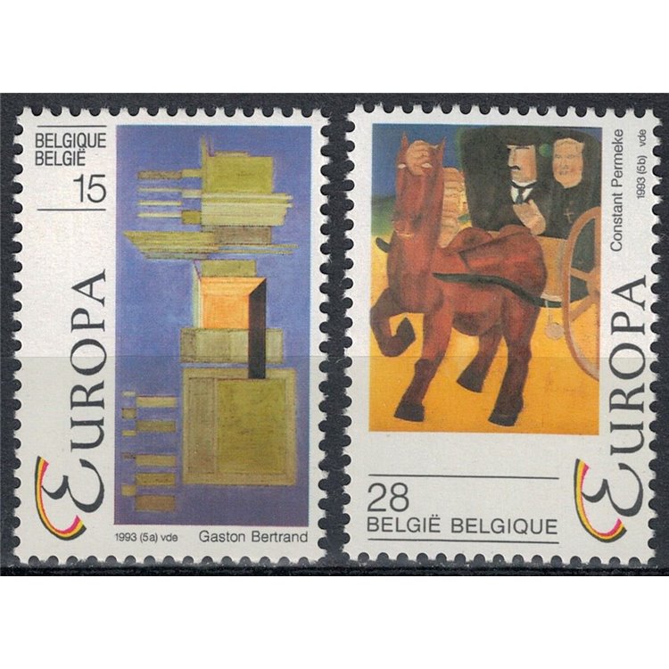 BELGIUM 1993 Europe 2v MNH**