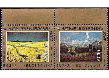 CROATIAN BOSNIA 1993 Europe 2v MNH**