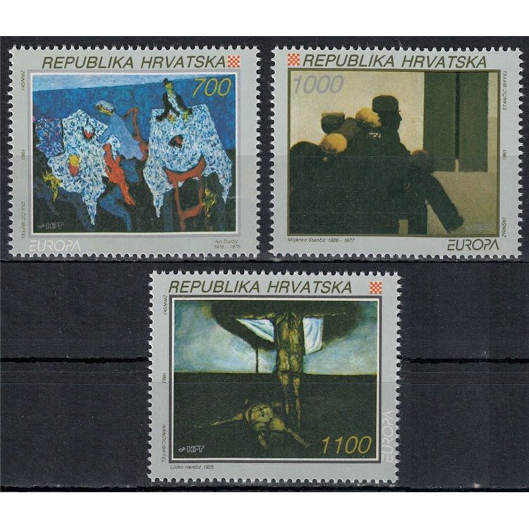 CROATIA 1993 Europe 3v MNH**