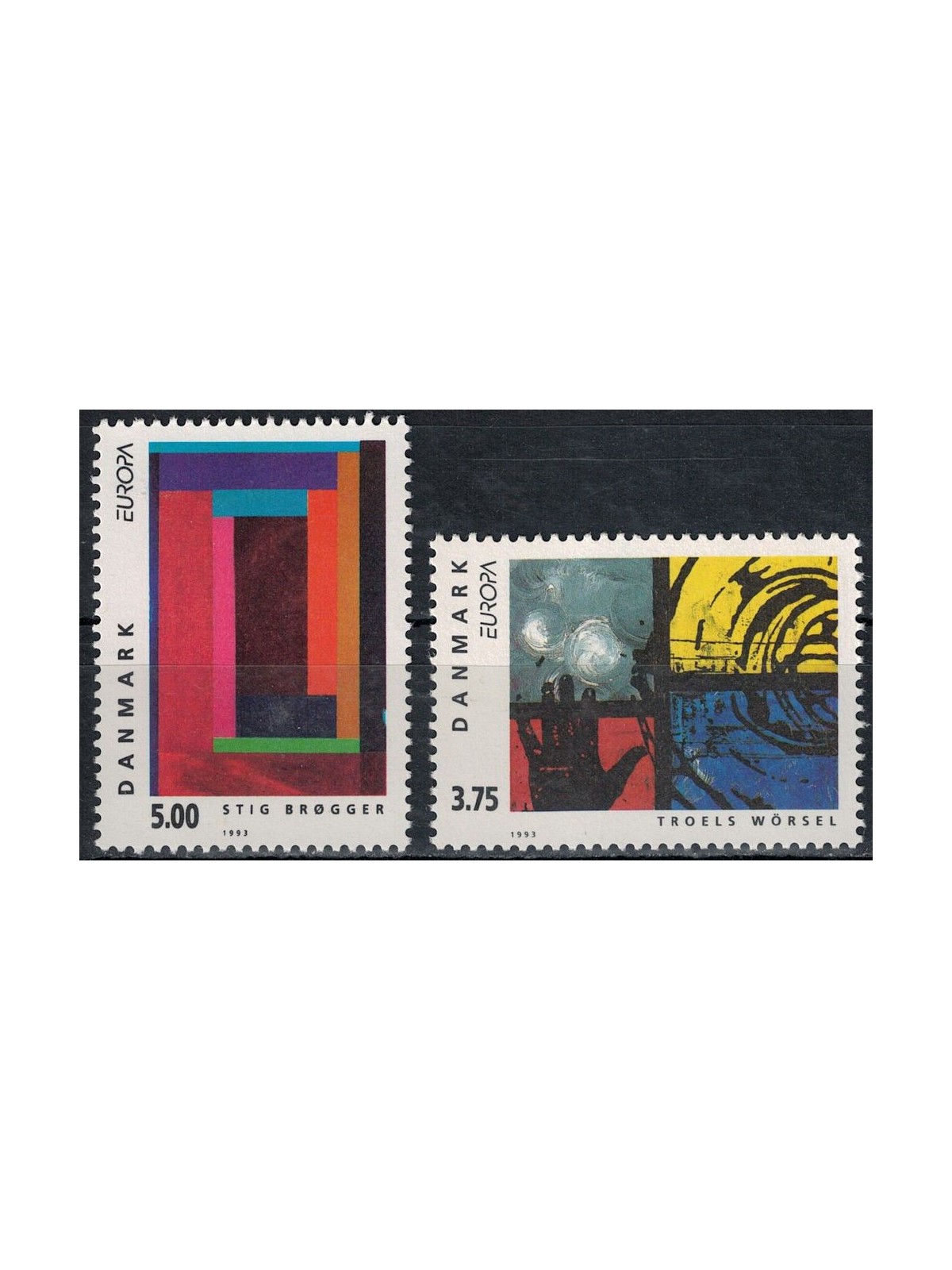 DENMARK 1993 Europe 2v MNH**
