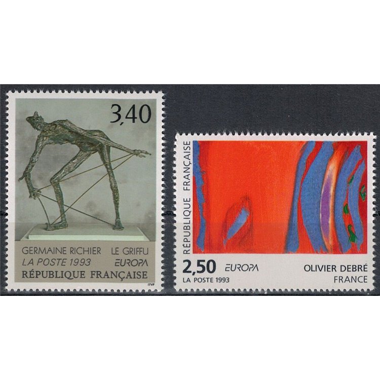 FRANCE 1993 Europe 2v MNH**