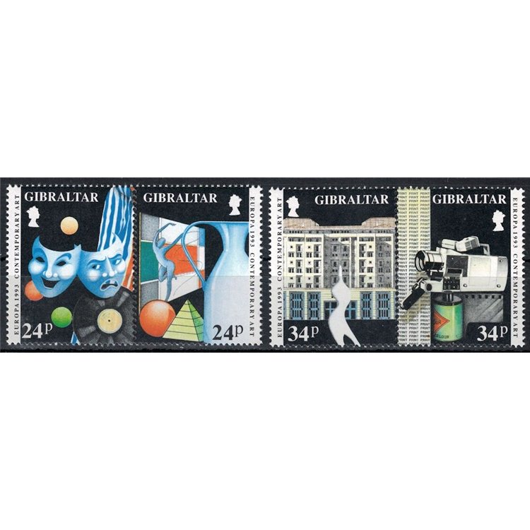 GIBILTERRA 1993 Europa 4v MNH**