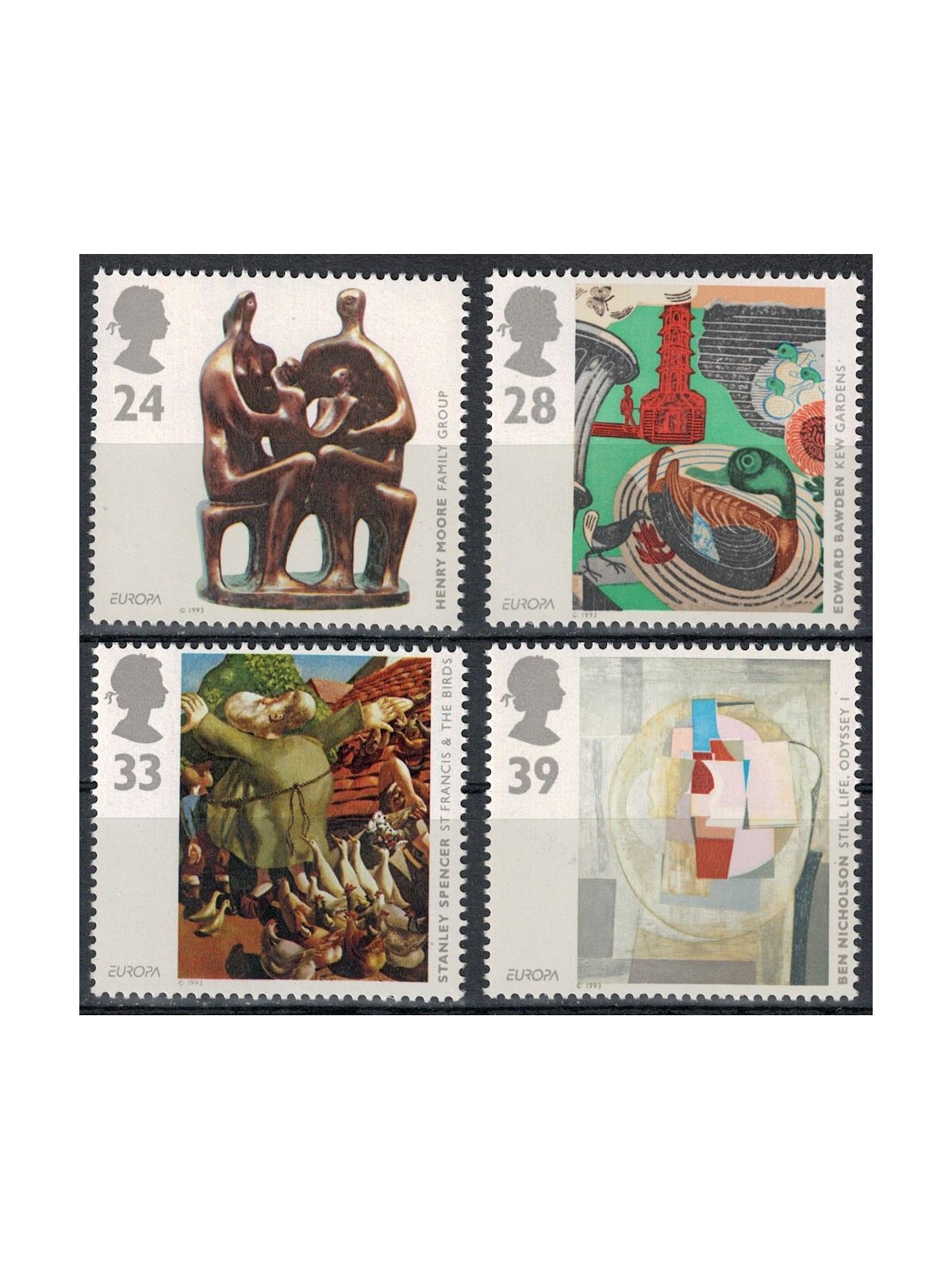 GRAN BRETAGNA 1993 Europa 4v MNH**