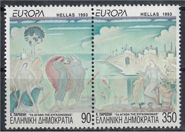 GRECIA 1993 Europa 2v MNH**