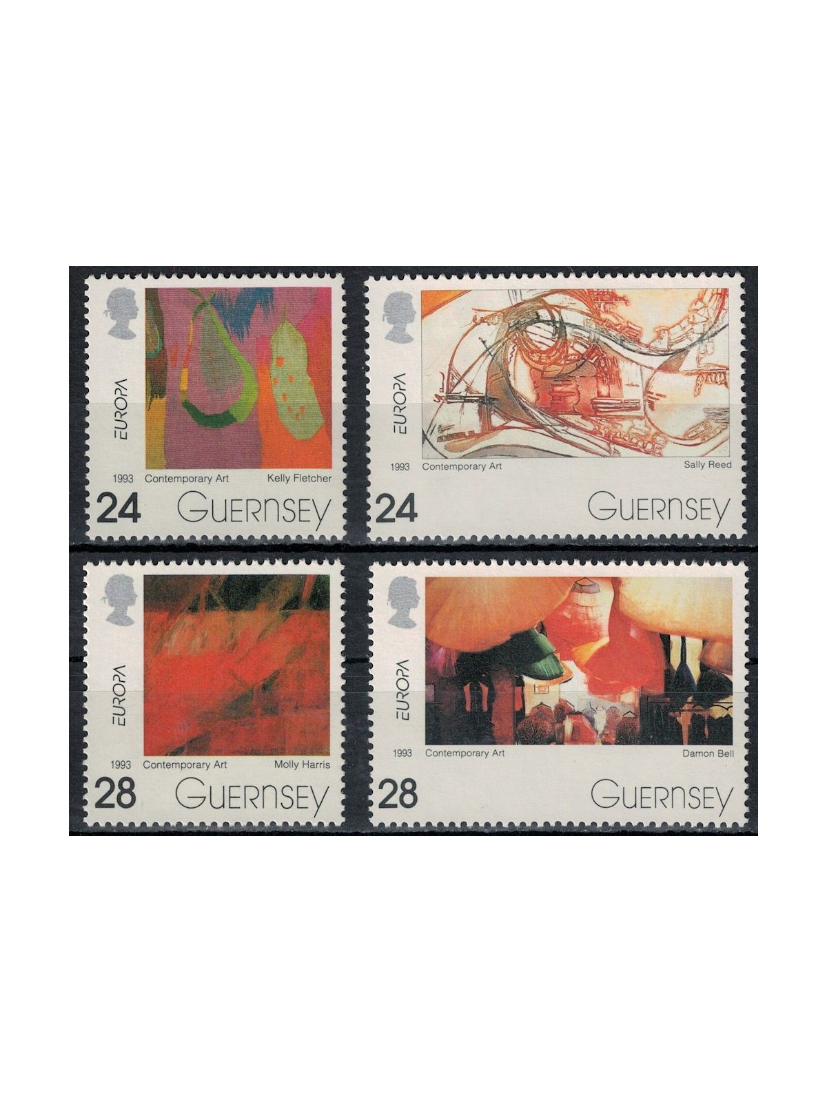 GUERNSEY 1993 Europe 4v MNH**