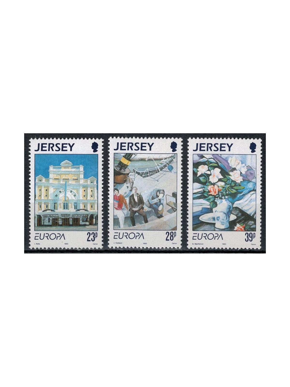 JERSEY 1993 Europe 3v MNH**