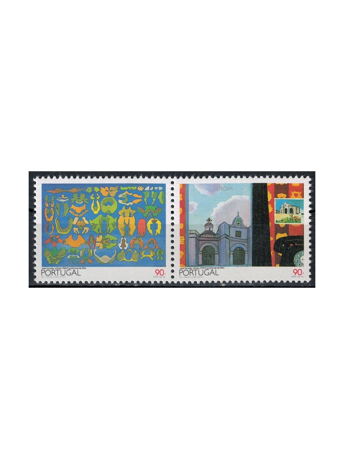 PORTUGAL 1993 Europe 2v MNH**