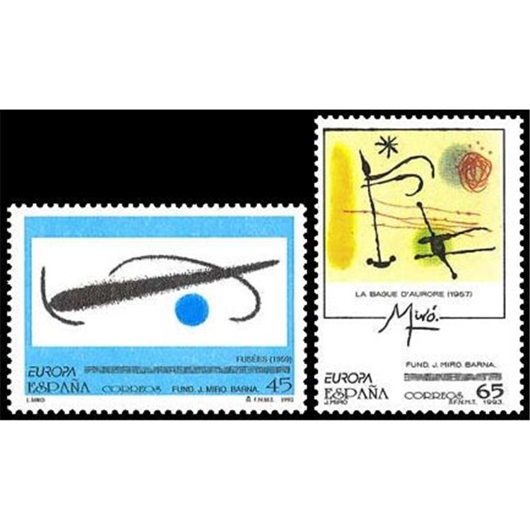 SPAIN 1993 Europe 2v MNH**