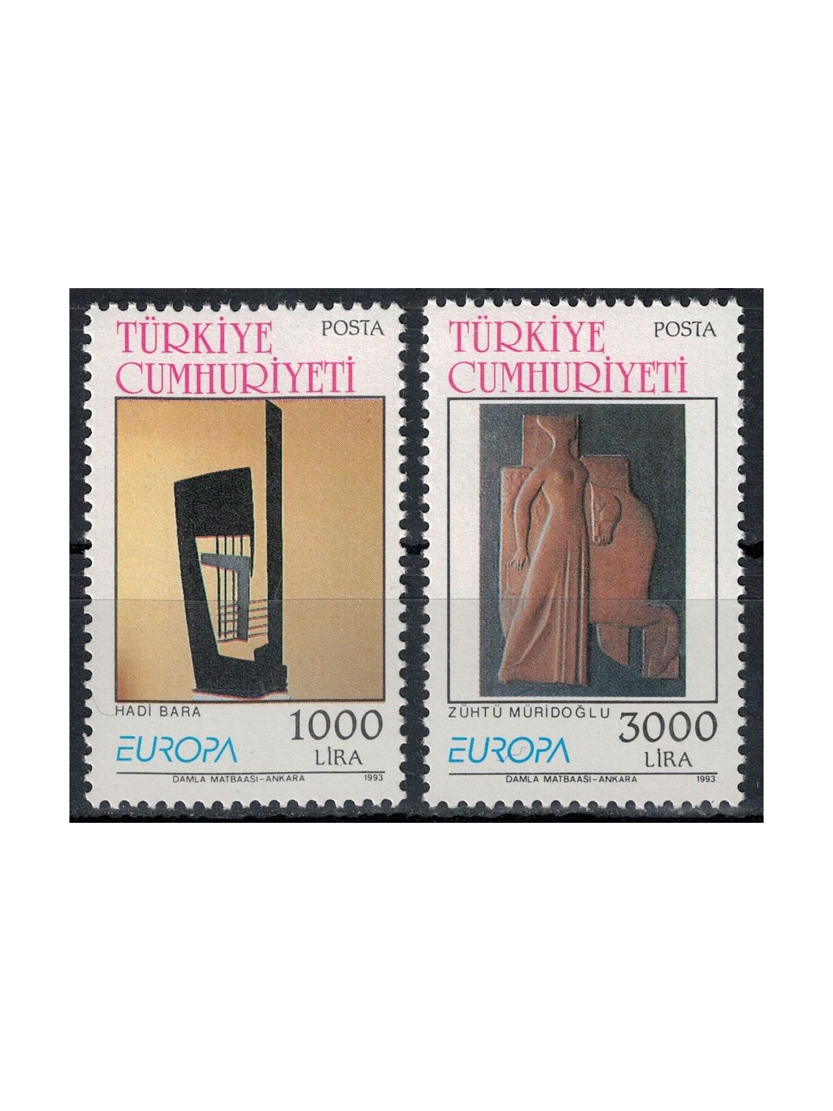 TURCHIA 1993 Europa 2v MNH**