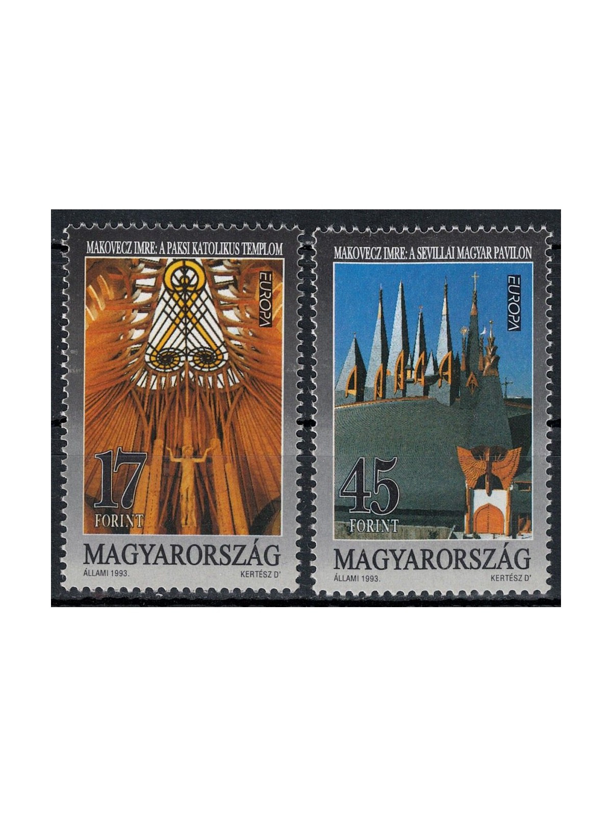 HUNGARY 1993 Europe 2v MNH**