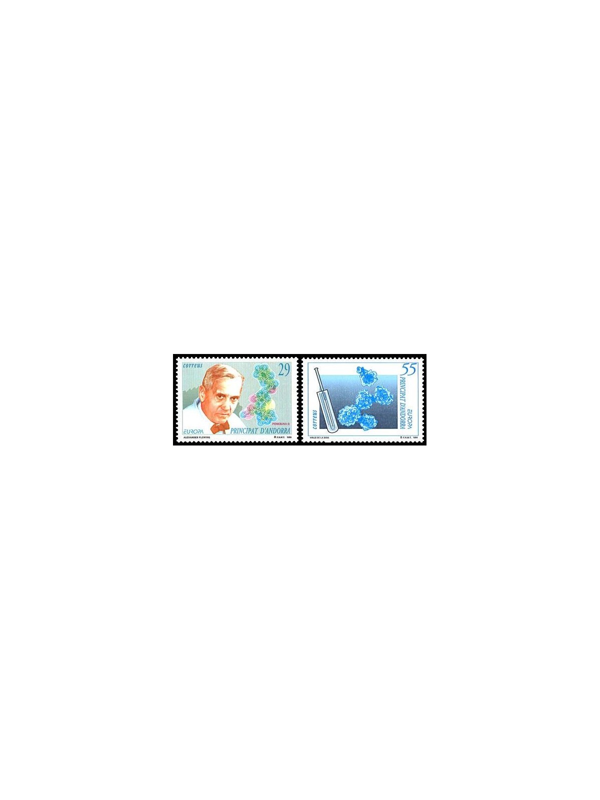 ANDORRA SPANISH 1994 Europe 2v MNH**