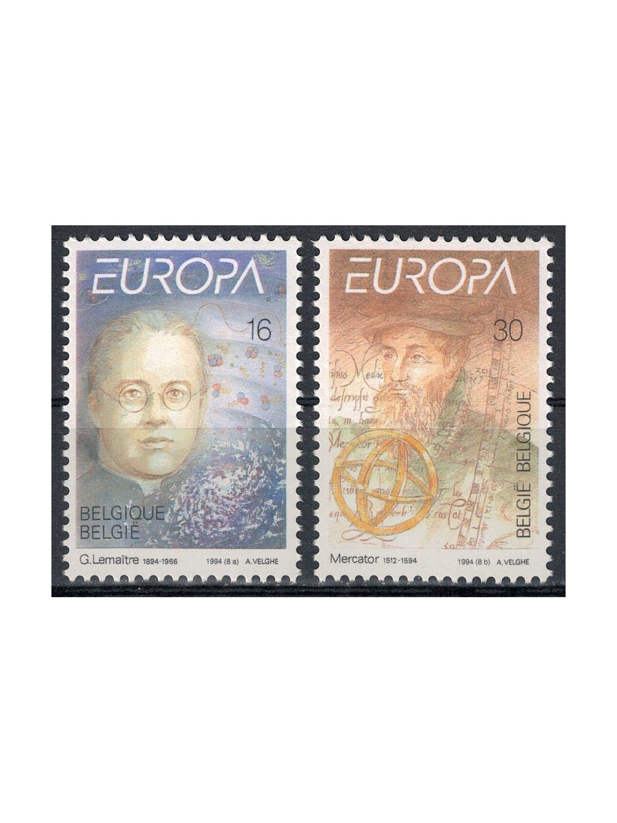 BELGIO 1994 Europa 2v MNH**