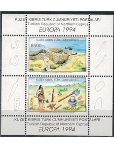 NORTHERN CYPRUS 1994 Europe s/s MNH**