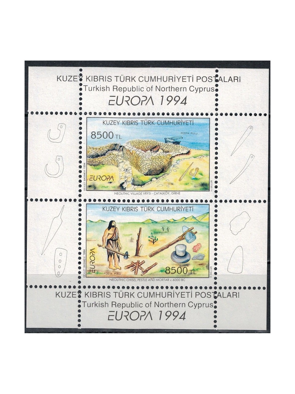 CIPRO DEL NORD 1994 Europa BF MNH**