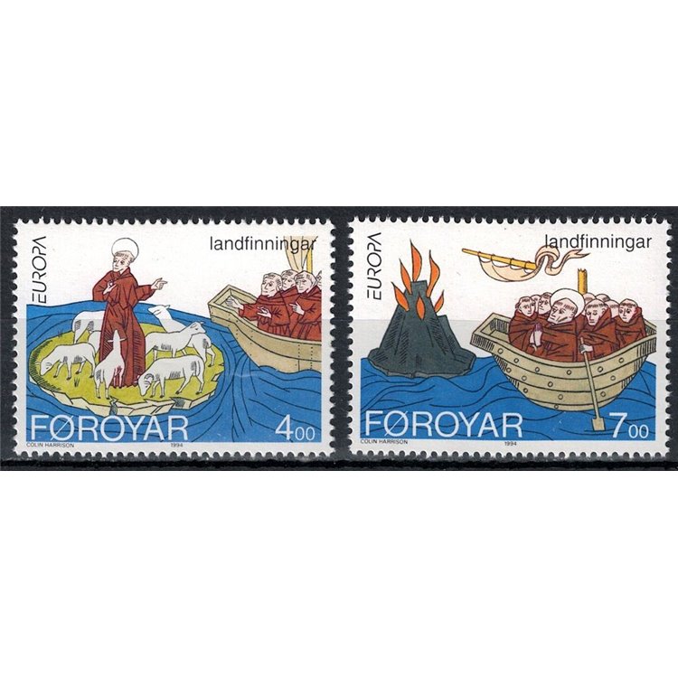 FAROE ISLANDS 1994 Europe 2v MNH**