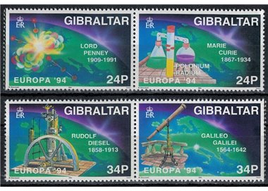 GIBRALTAR 1994 Europe 4v MNH**