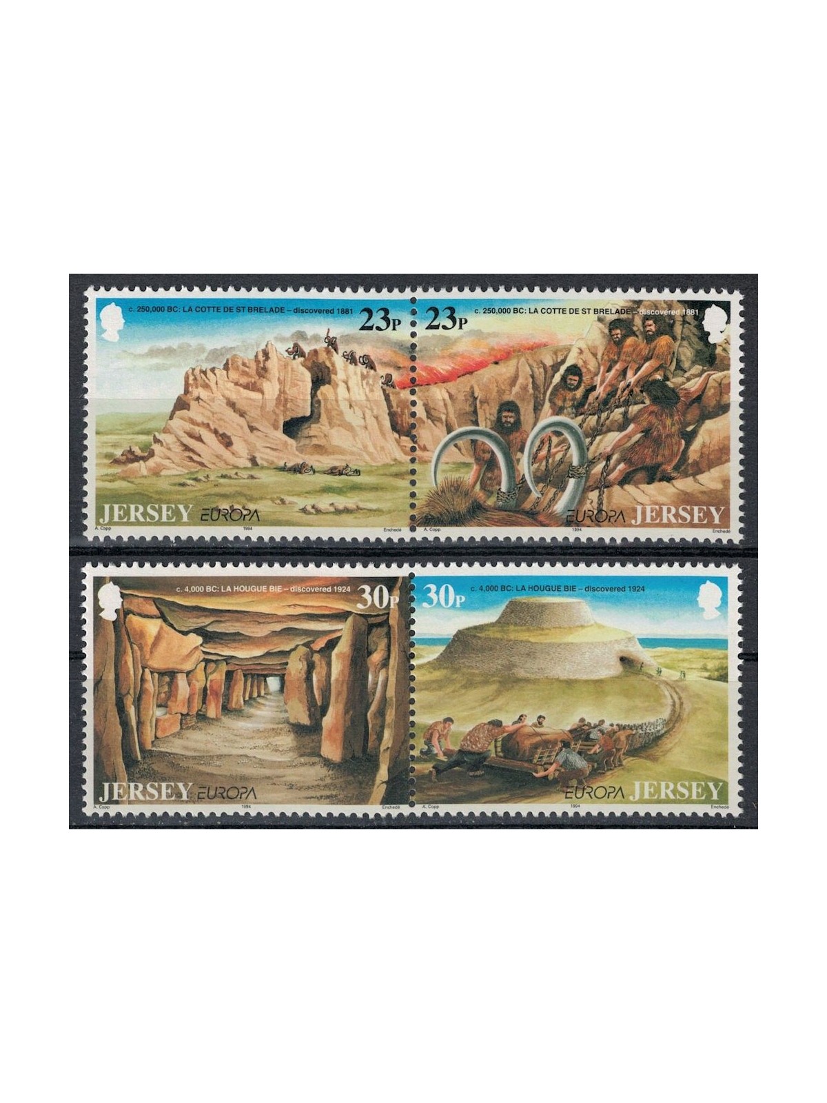 JERSEY 1994 Europa 4v MNH**