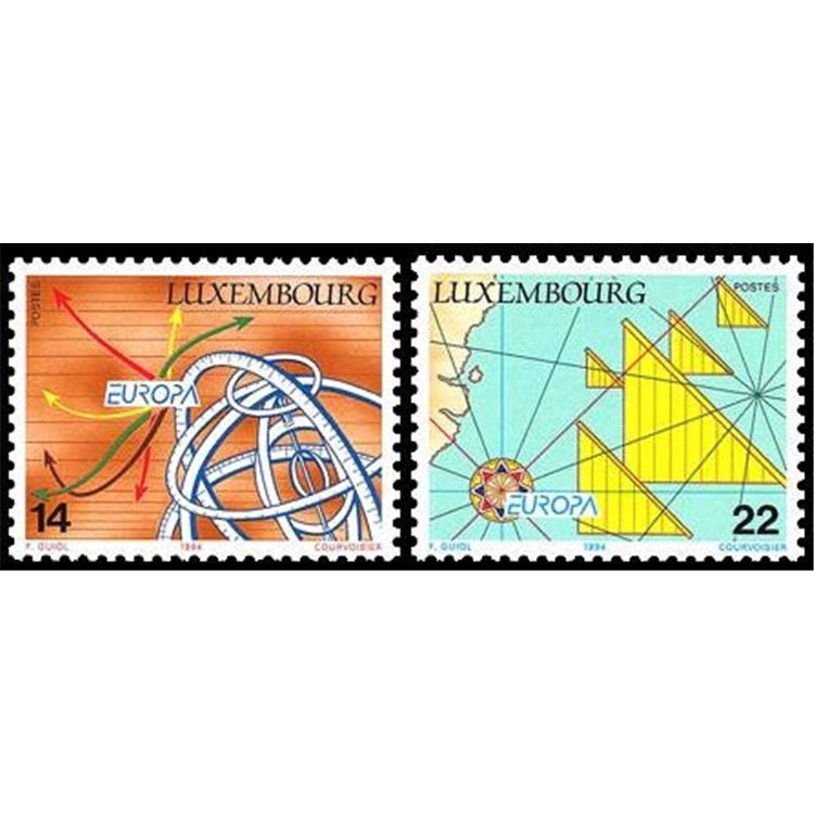 LUSSEMBURGO 1994 Europa 2v MNH**
