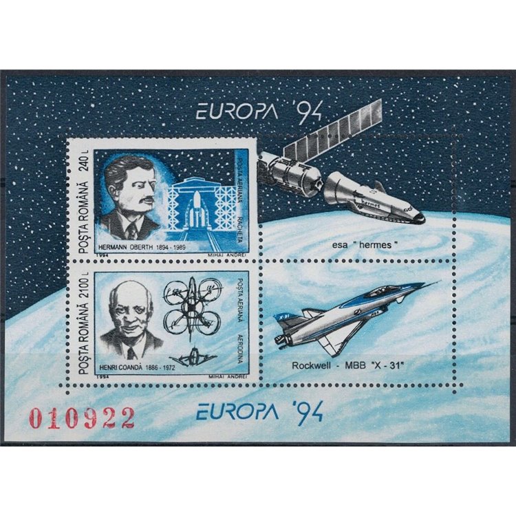 ROMANIA 1994 Europe s/s MNH**