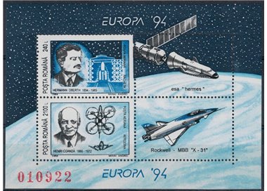 ROMANIA 1994 Europe s/s MNH**