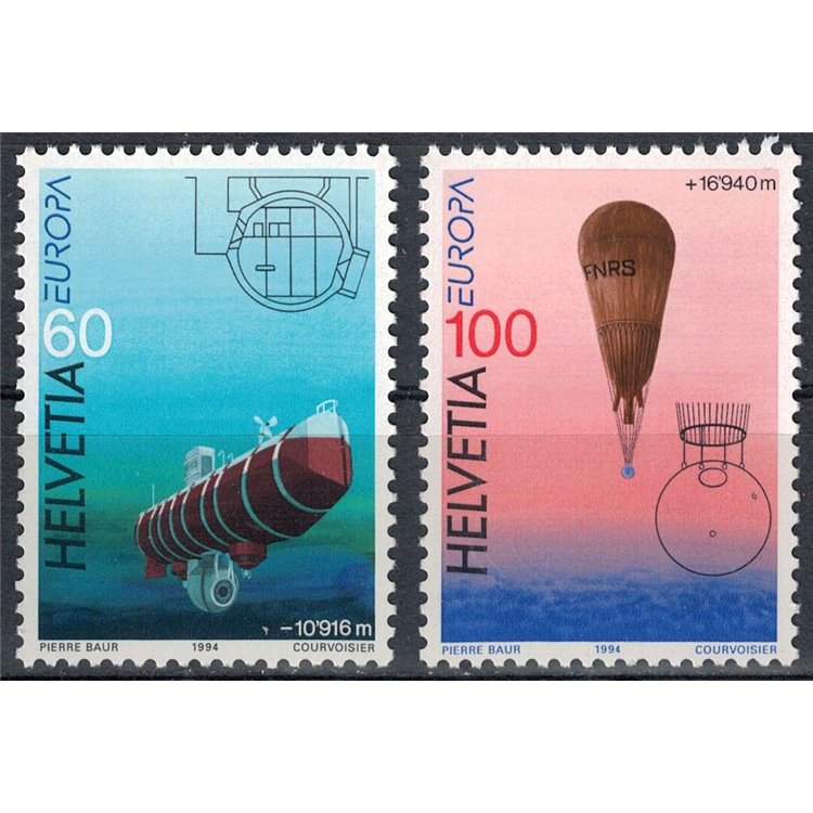 SWITZERLAND 1994 Europe 2v MNH**