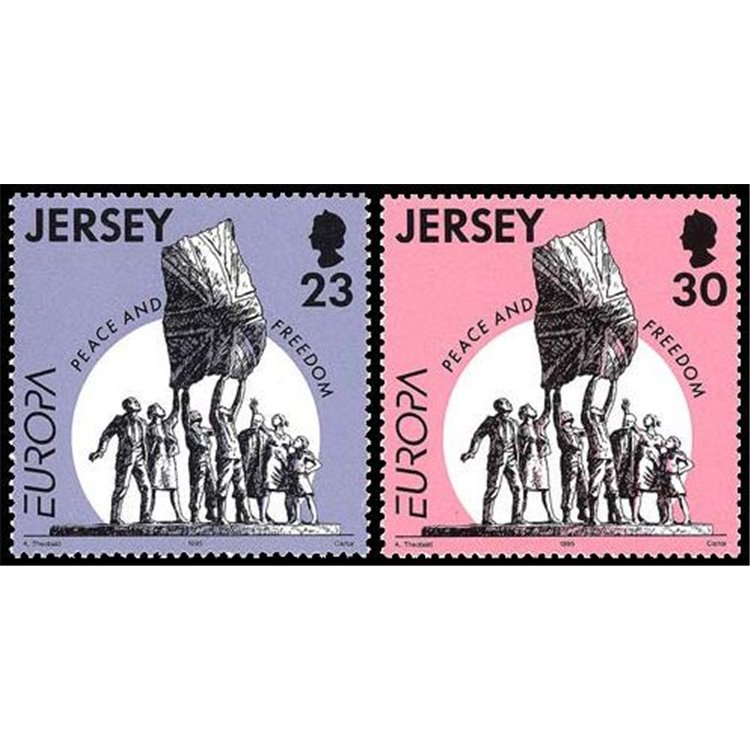 JERSEY 1995 Europe 2v MNH**