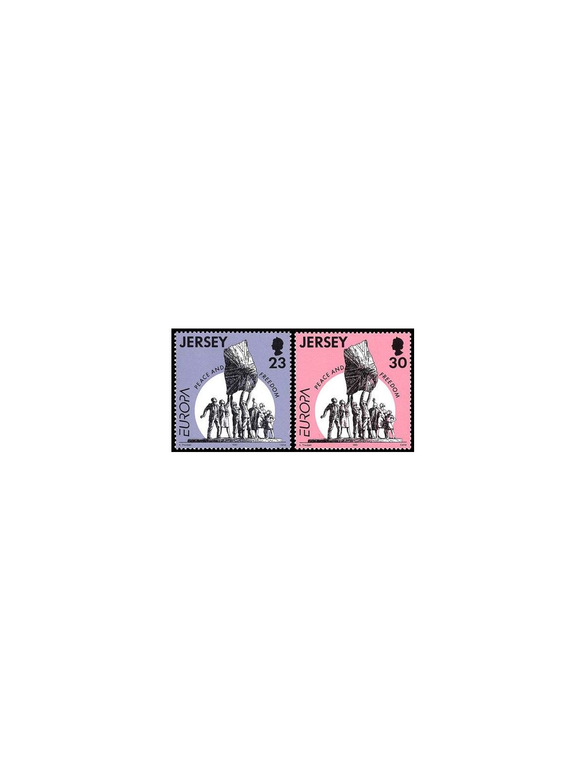 JERSEY 1995 Europe 2v MNH**