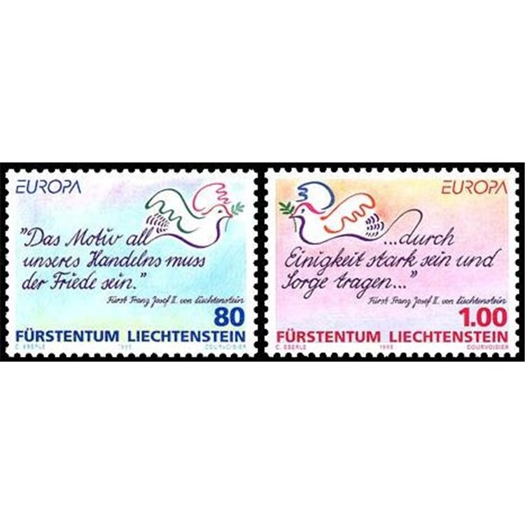 LIECHTENSTEIN 1995 Europe 2v MNH**