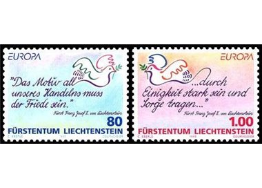 LIECHTENSTEIN 1995 Europa 2v MNH**