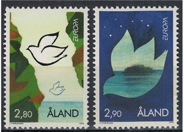 ALAND 1995 Europe 2v MNH**