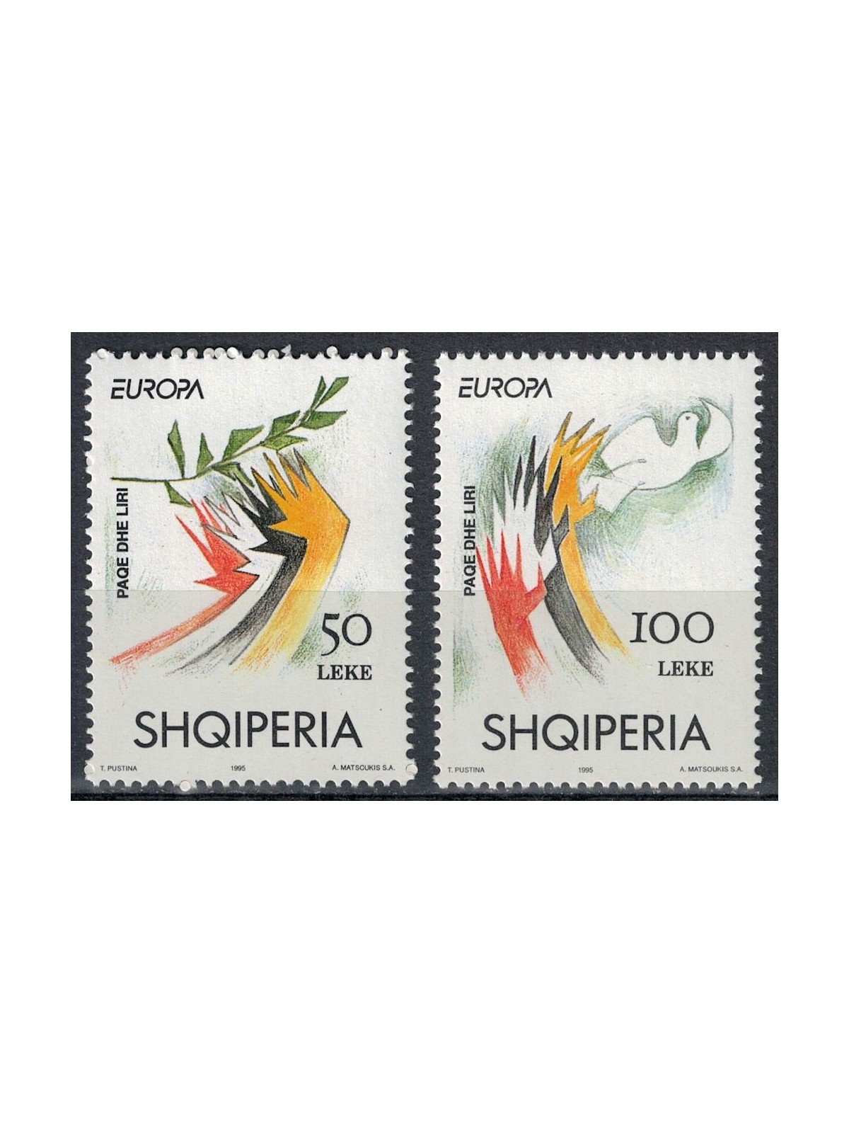 ALBANIA 1995 Europa 2v MNH**