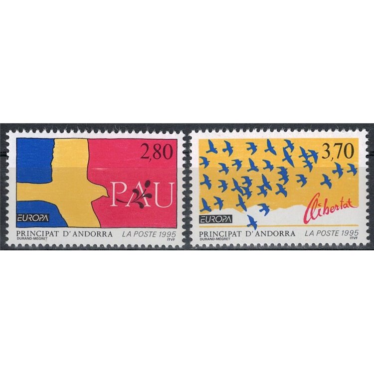 ANDORRA FRANCESE 1995 Europa 2v MNH**