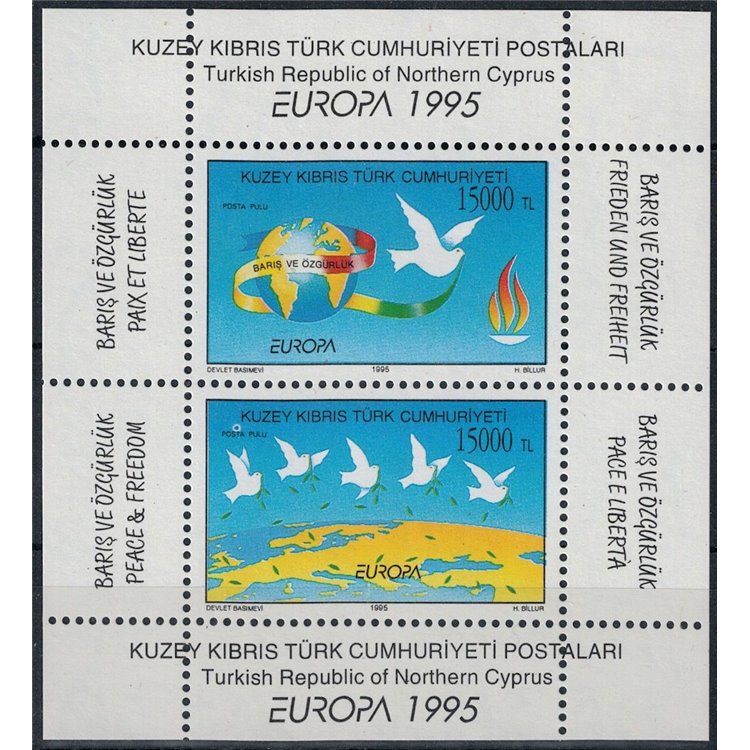 CIPRO DEL NORD 1995 Europa BF MNH**