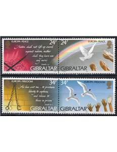 GIBILTERRA 1995 Europa 4v MNH**