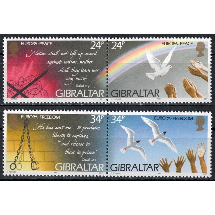 GIBILTERRA 1995 Europa 4v MNH**