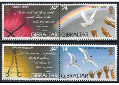 GIBILTERRA 1995 Europa 4v MNH**