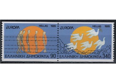 GREECE 1995 Europe (from booklet) 2v MNH**