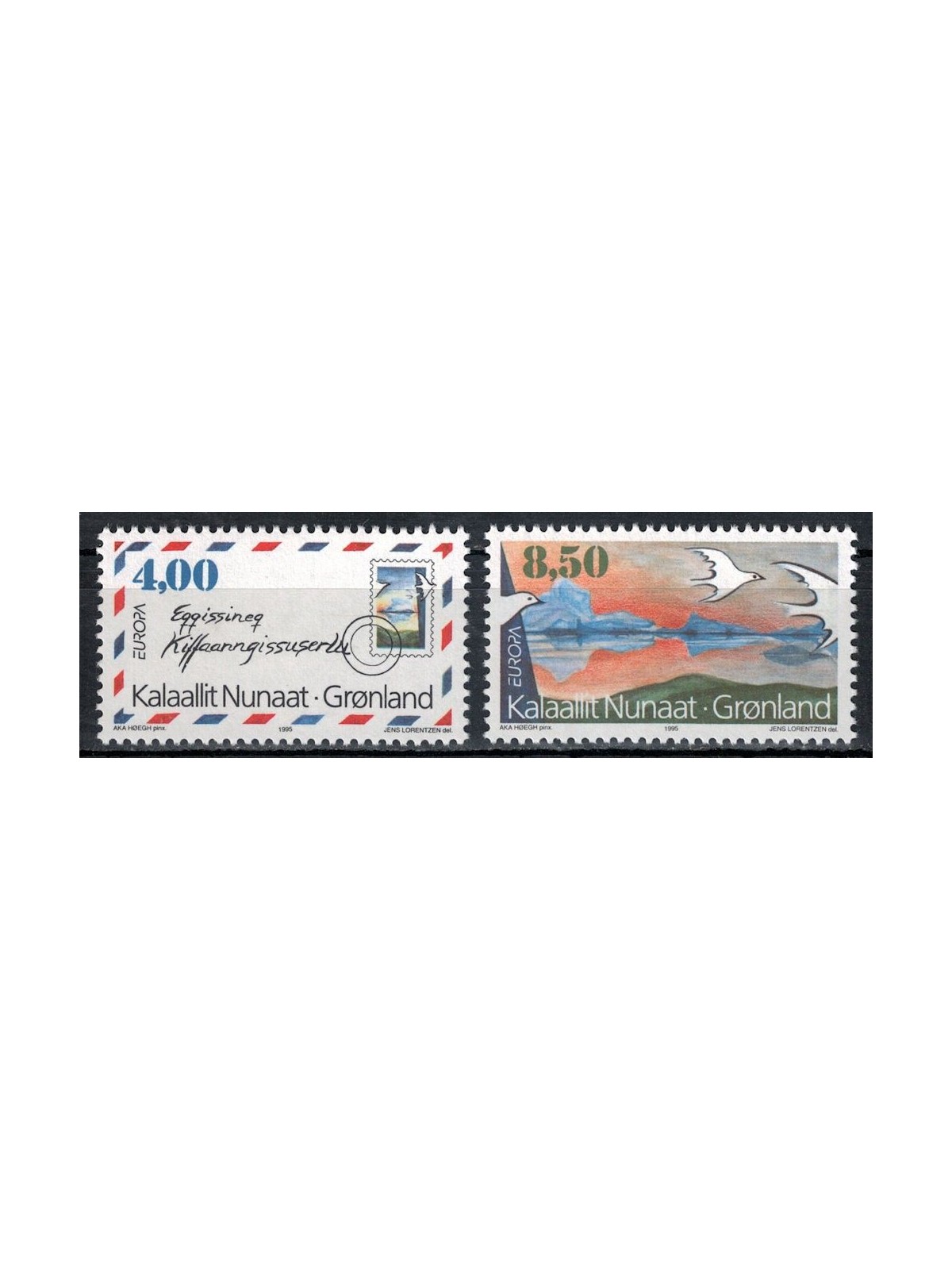 GROENLANDIA 1995 Europa 2v MNH**