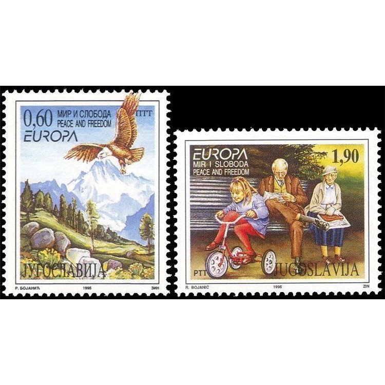 JUGOSLAVIA 1995 Europa 2v MNH**