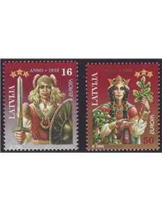 LETTONIA 1995 Europa 2v MNH**