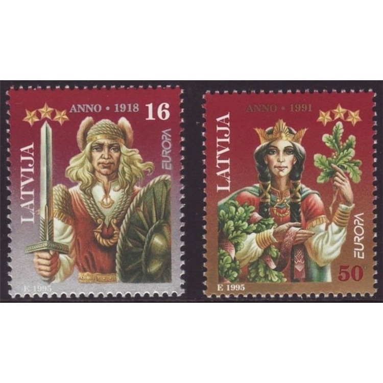 LATVIA 1995 Europe 2v MNH**