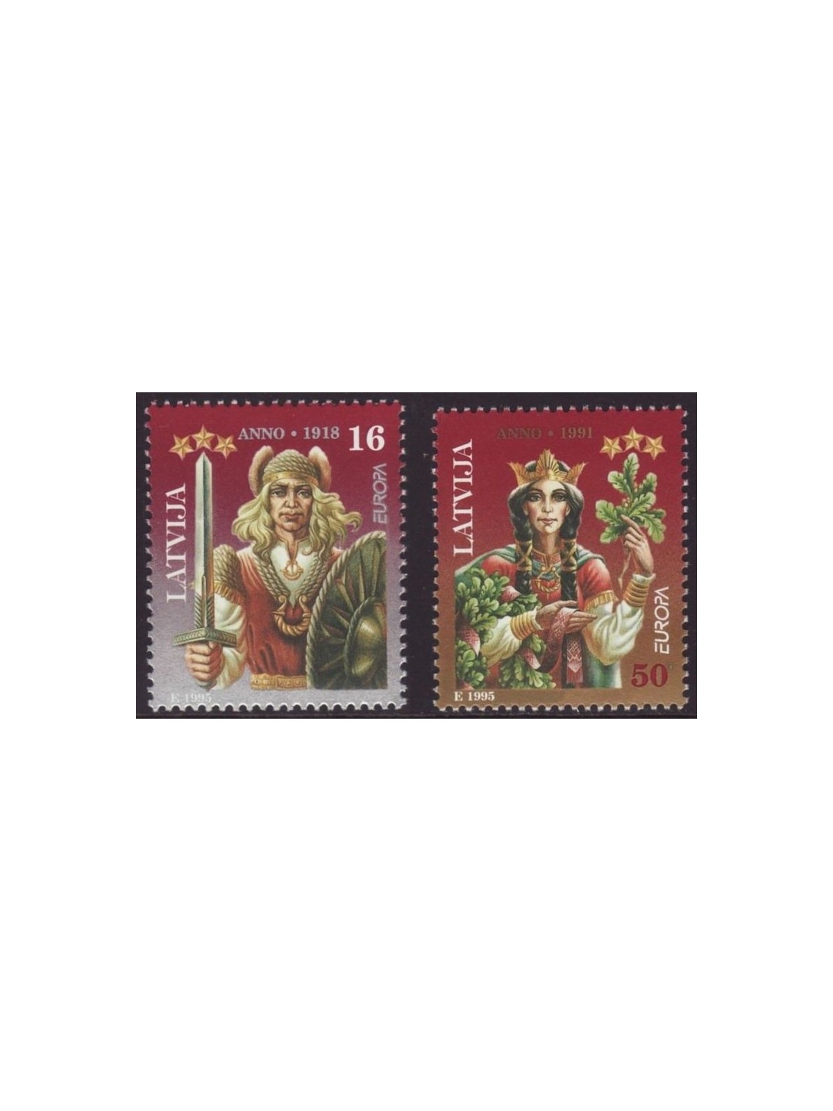 LATVIA 1995 Europe 2v MNH**