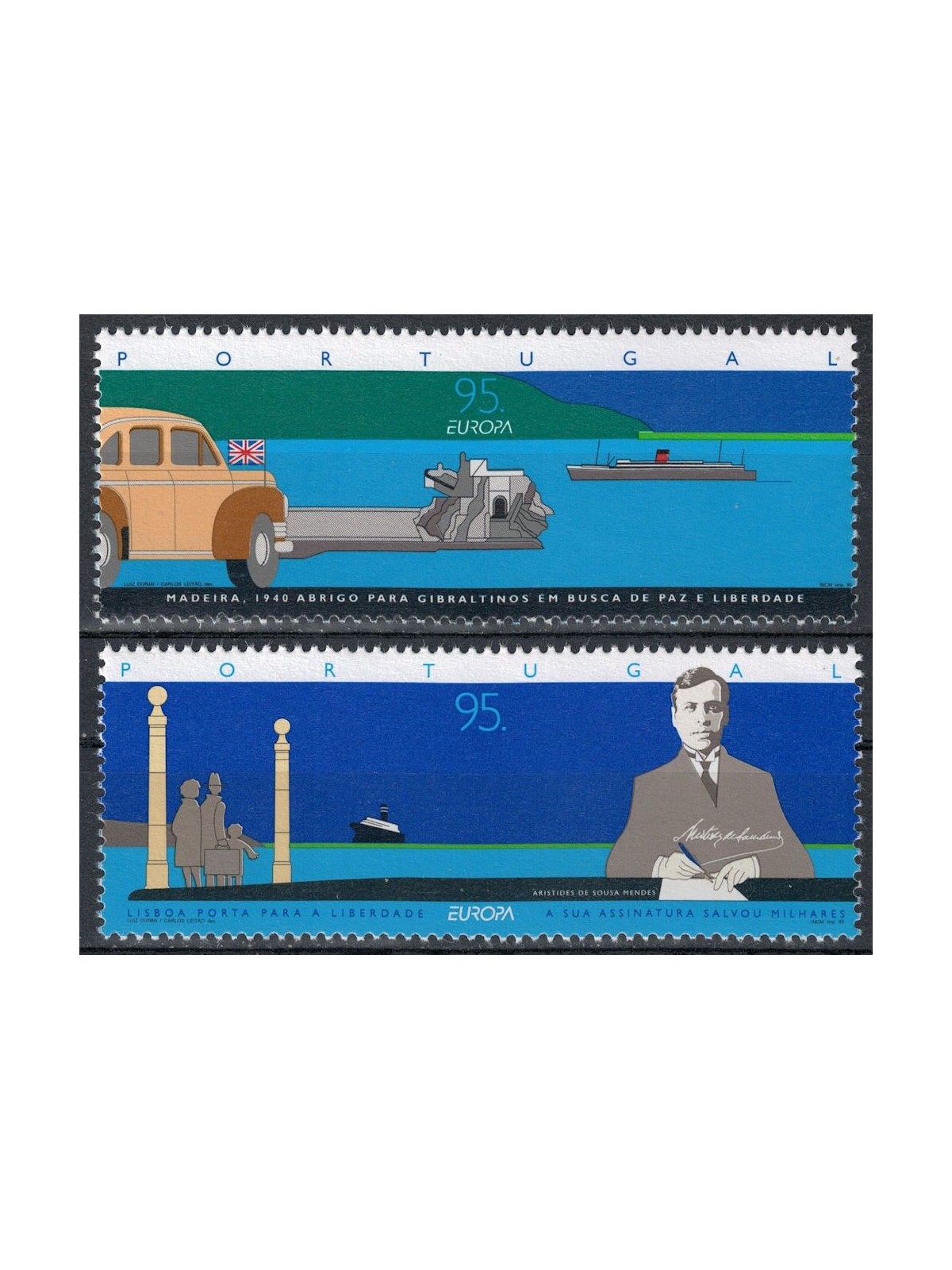 PORTOGALLO 1995 Europa 2v MNH**