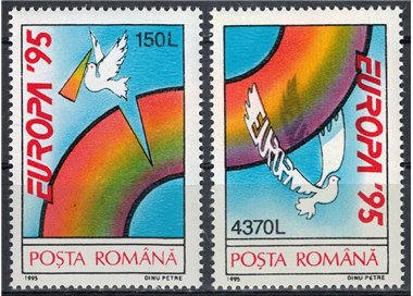 ROMANIA 1995 Europe 2v MNH**