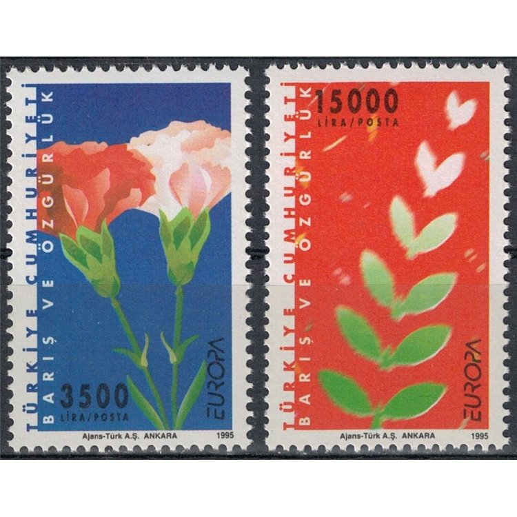Türkiye 1995 Europe 2v MNH**