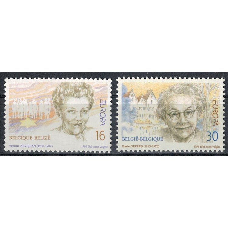 BELGIO 1996 Europa 2v MNH**