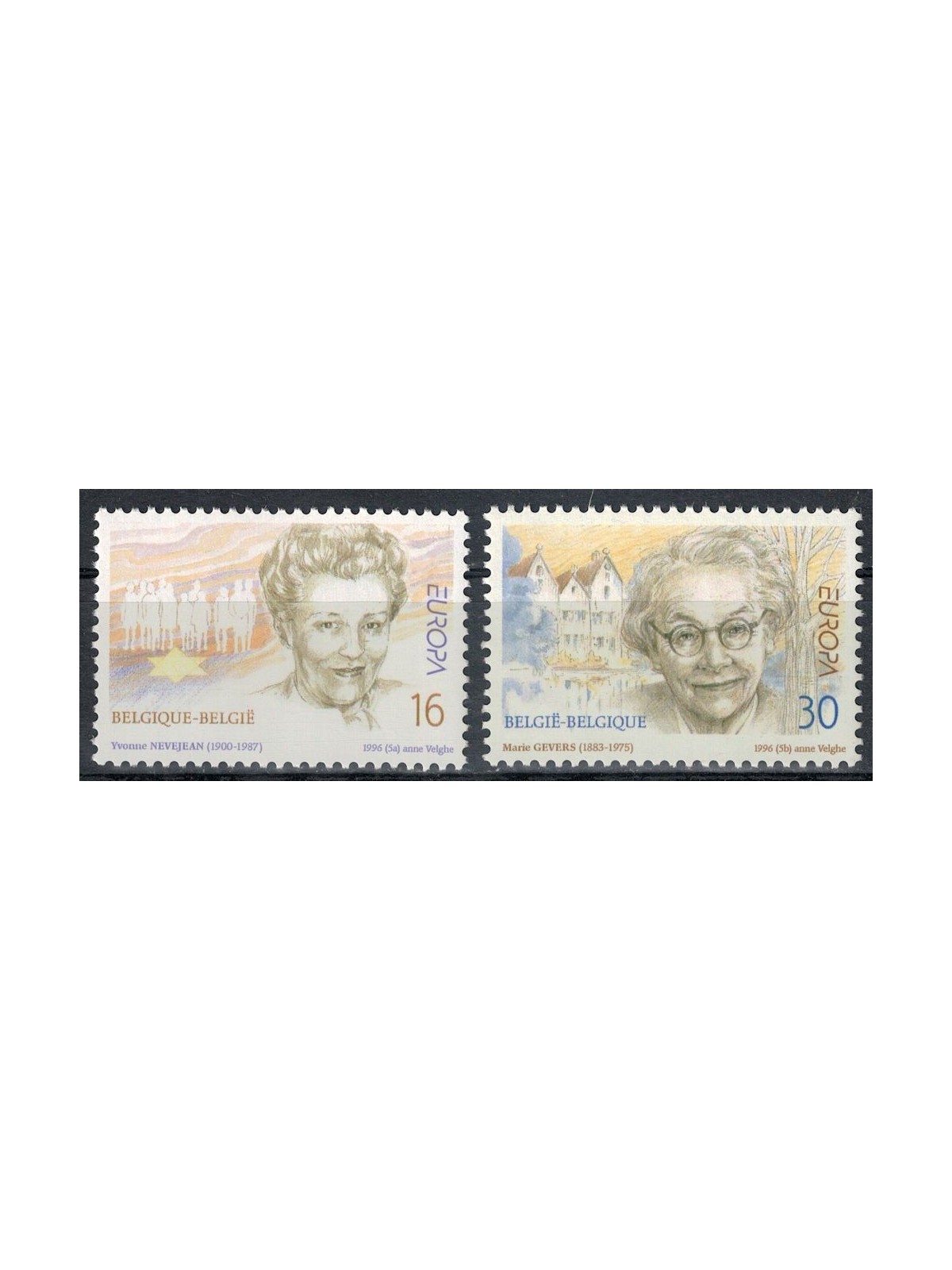 BELGIO 1996 Europa 2v MNH**